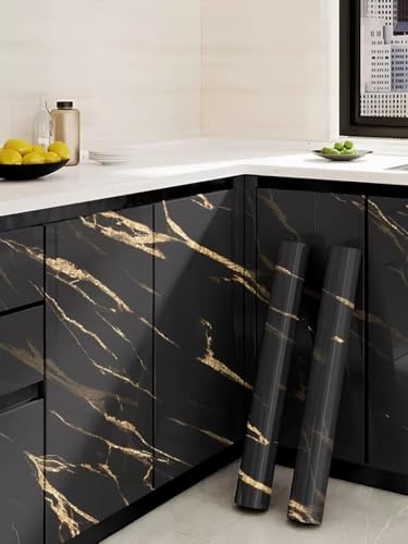 Image of Barebeauty 60 x 200 cm Kitchen Wallpaper, Self Adhesive Oil Proof Waterproof Wall Sticker for Kitchen, Anti-Mold Heat Resistant Backsplash Wall Covering (Pack of 8, 103.36 Sq. Ft. Approx)