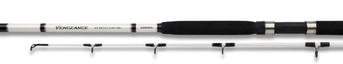 Shimano Vengeance AX Boat 240H, 2 Elements, 2.40 Meter, Canne Bateau, Canne à pêche de la Mer VAXBT240H