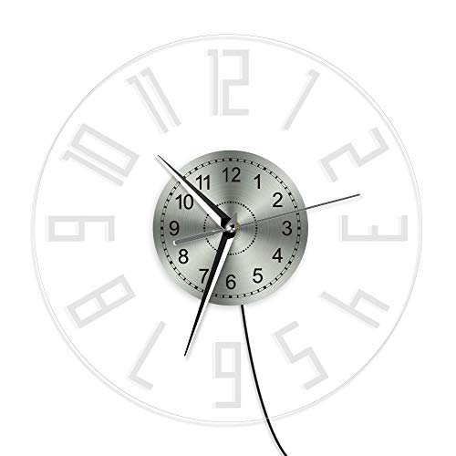 Reloj digital moderno con números grandes y luz LED miniatura 2