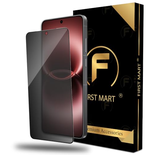 Image of FIRST MART Privacy Tempered Glass for Vivo X300 Ultra | Anti-Spy Screen Protector, Edge-to-Edge 9H Scratch Protection, Case-Friendly, Bubble-Free | Pack of 1