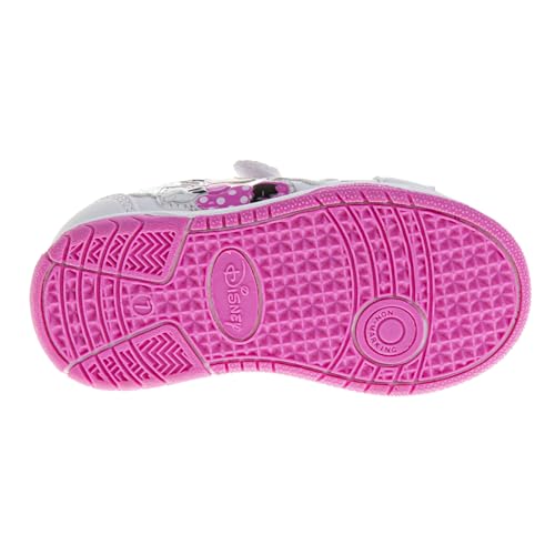 Girls Minnie Mouse Character Casual Sneakers Fashion Strap School Shoes for Girl Pink Size 5 Toddler