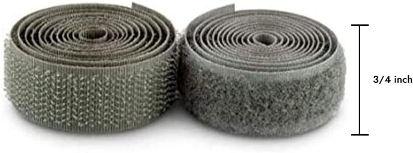 3/4 inch Foliage Green Hook and Loop Tape Sew on Non-Adhesive 1 Yd Length Green Nylon Hook Loop Tape Fabric Fastener Set for Military Form Bags Clothes Shoes Backpacks DIY Craft
