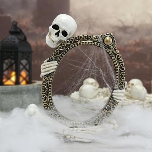 Figurines squelettes décoratives d'Halloween en résine sculptée pour coiffeuse - 7