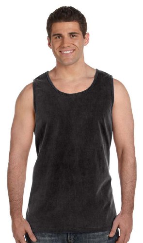 Comfort Colors Adult Garment-Dyed Sleeveless Tank, BLACK, Medium