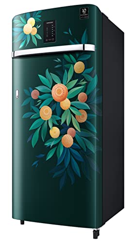 Image of Samsung 215L 4 Star Inverter Direct-Cool Single Door Digi-Touch Refrigerator Appliance (RR23C2E24NL /HL,Orange Blossom Green)