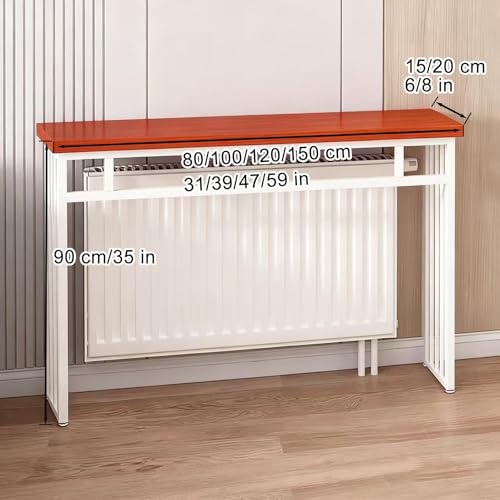 Mesa consola de madera maciza para sala de estar y pasillos 2