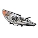 Passengers Headlight Headlamp with Bright Chrome Housing Replacement for Hyundai 92102-3Q000