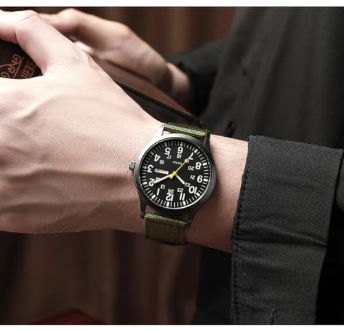 Image of Gosasa Unisex Military Watches Sport Textile Nylon Strap Stylish Men Watch Luminous Fashion Watches Analog Display Quartz Waterproof Casual Wristwatch