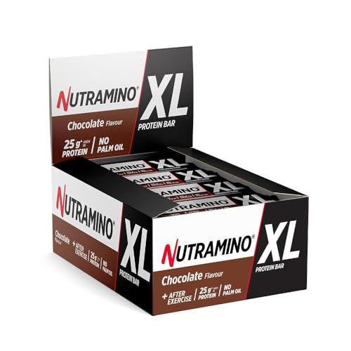 Nutramino - Barrita De Proteínas Nutra Xl (16x74g) - Barritas de proteínas - 16 barritas de proteínas XL - Chocolate