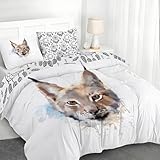 YZQGLHP Funda Nórdica Reversible Extra Grande 220x240 cm - para Cama de 135/150 cm - Juego con 2 Fundas de Almohada Estándar 45x75 cm - Microfibra