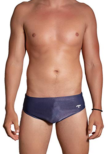 LIFEGUARD Officially Licensed Men's Swim Brief Short Designed for Performance (Navy, Small)