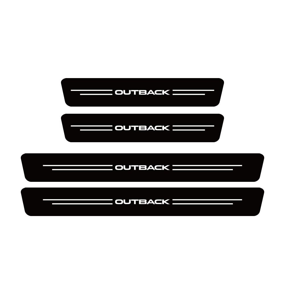 Sdyayfge Normal 4Pcs Kick Plates Car Door Sill Protector,For Subaru Outback