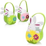 GESCHENKIDEE: Die österlichen Henkeltaschen lassen sich leicht mit Süßigkeiten befüllen und an Kinder sowie auch Erwachsene an Ostern verschenken!