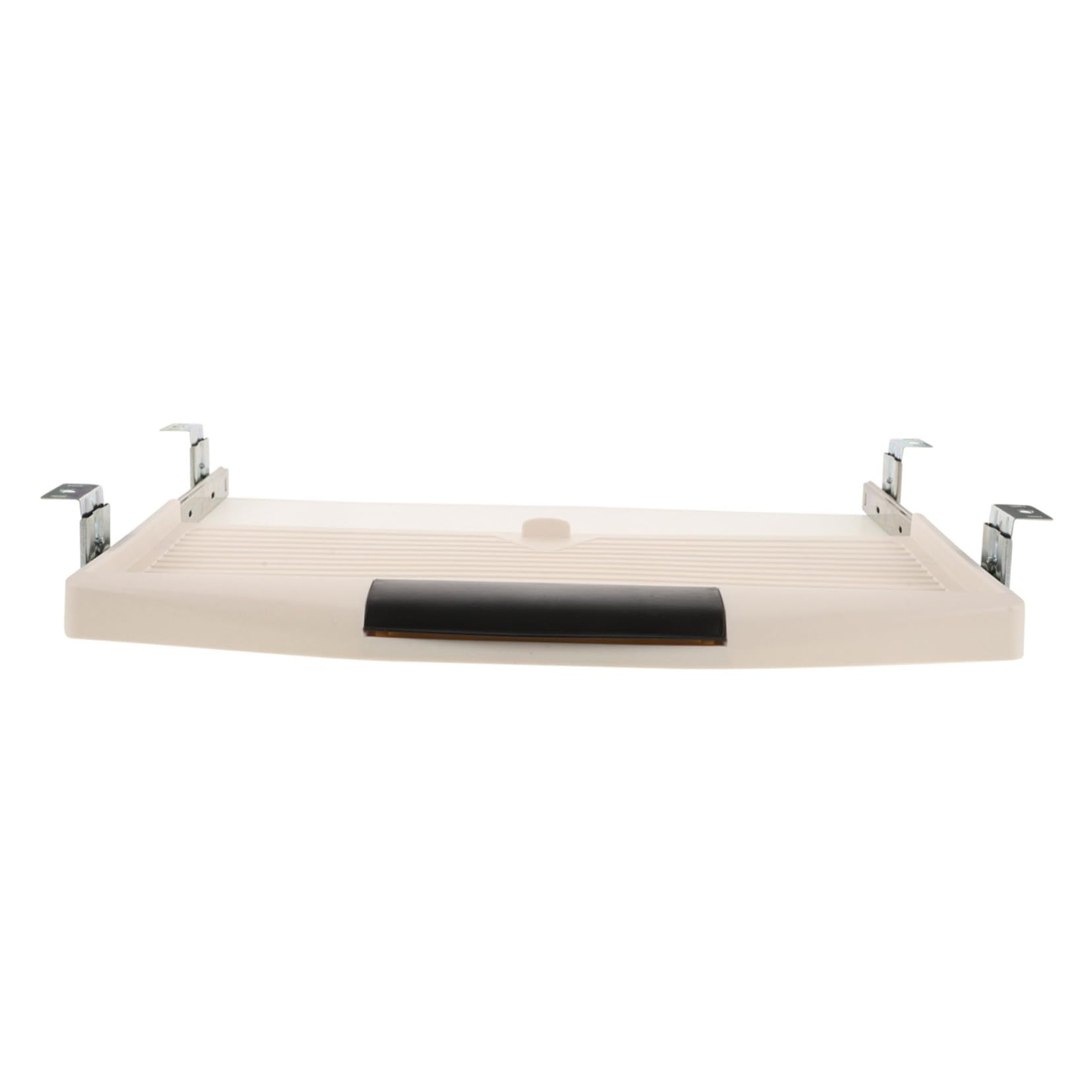 Bandeja ajustable para teclado debajo del escritorio, solución de almacenamiento deslizante con ángulo de inclinación que ahorra espacio, diseño de plástico ABS para oficina y hogar, perfecto para