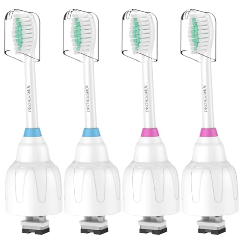 Replacement Toothbrush Heads for Philips Sonicare Replacement Brush Heads Medium Soft Dupont Bristles Electric Toothbrush Replacement Heads Fit E-Series Essence Xtreme Elite Advance, 4 Pack