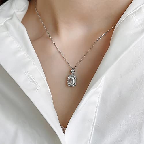 Collier pendentif bouteille en cristal dérive femmes 925 chaîne ajustable - 2
