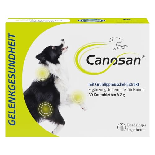 CANOSAN Kautabletten 3 x 30 STK. Grünlippmuschel für Gelenkgesundheit bei Hunden