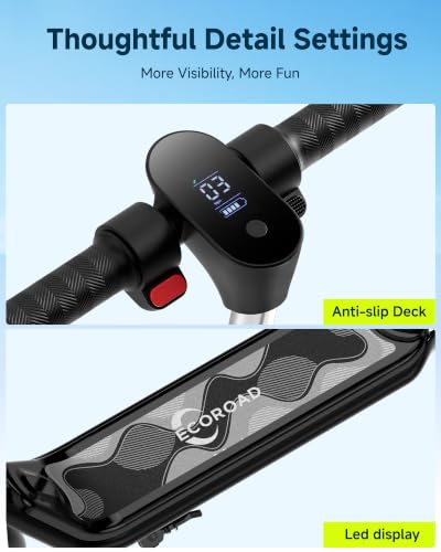 Image of ECOROAD EK6 Kids Electric Scooter for 6-12, 3 /6 /10mph Speeds for Ultimate Comfort & Adjustable Height, 150W & Dual Brake Safety Electric Scooter, for Outdoor Play, Park Rides (Rider:3.9-5.2 FT)