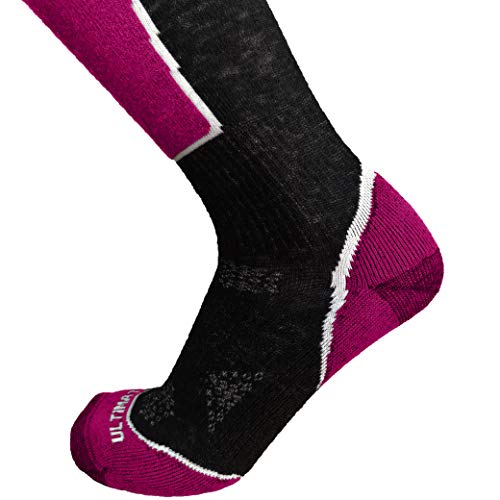 Merino Wool Ski Socks for Women - Girls Ski Snowboard Socks with Cushioning Support Stretch Breathable - Lightweight2