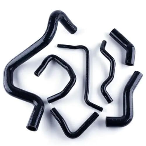 Tubo refrigerante per radiatore per VW per Bora, Golf MK4, Jetta 1.8T AUM AUQ, kit di tubi in silicone per radiatore auto, tubo dell'acqua refrigerante (nero)
