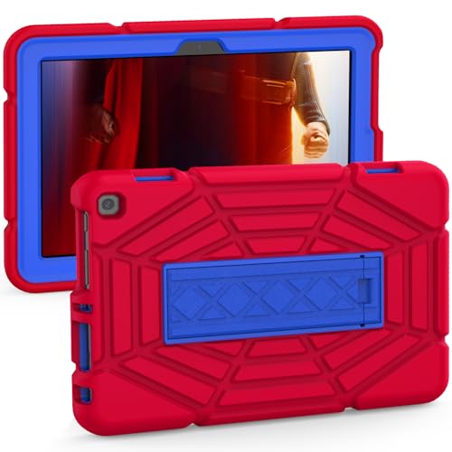 Grifobes Case [Only for 12th/10th Generation 2024/2022/2020 Released] Fire HD 8/8 Plus 8 Pro Tablet 3-in-1 Heavy Duty Protective Cover with Stand Red+Blue