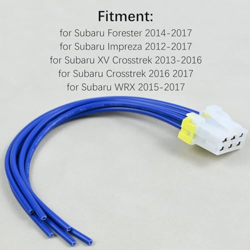 Chauffe-eau manuel AC HVAC Harnais de câblage de connecteur de contrôle pour Subaru Forester 2014-2017, Impreza 2012-2017 et Crosstrek 2013-2017 WRX 2015-2017, remplace 655-58785