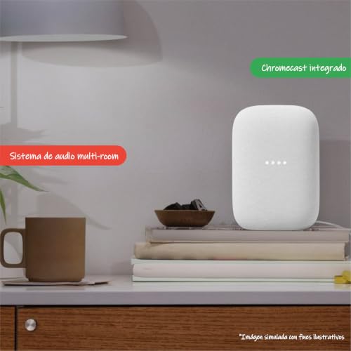 Image of Google Audio Bluetooth Speaker - Wireless Music Streaming, Powerful Sound, Assistant Built-in, Wi-Fi and Bluetooth Connectivity, Smart Home Control, Stereo Pairing - Chalk