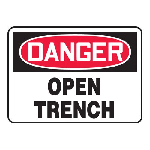 Panneau Danger Open Trench Aluma-Lite Accuform 17,8x25,4 cm MCRT031XL