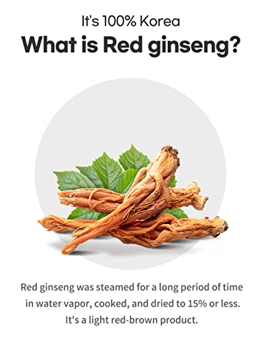 Organic Red Ginseng Powder - Kwellness Made In Korea Vitamin C Energy Well-Being Superfood Healthy Powder Natural Ingredients 200G #TOP1