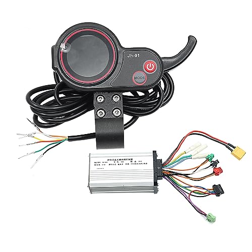 Hanabitx Pantalla LCD salpicadero -01 metro + controlador sin escobillas 48 V 20 A Hall para accesorios para scooter eléctrico y bicicleta