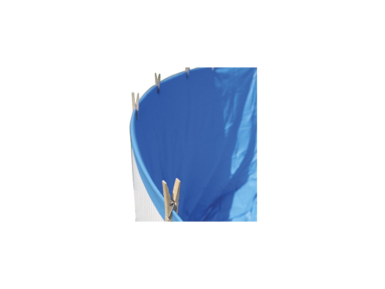 Gre Liner PVC Impermeabile Piscina Rotonda Fuori Terra 450x90 cm Blu Overlap