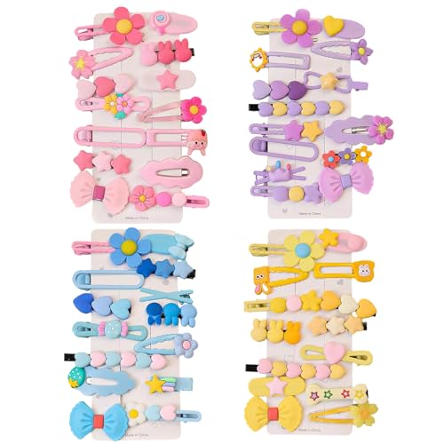 Haarspangen für Mädchen, Haarschmuck für Mädchen, Bonbonfarben, für Mädchen, Kinder, Teenager, mehrere Muster, 56 Stück
