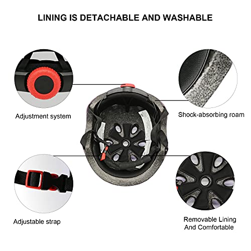 Celoid Kids Bike Helmet,Toddler Skateboard Helmets For Ages 2-3-5-8 Years Boys Girls，Adjustable Multi-Sport Bicycle Skateboarding Football Roller Skating Scooter Rollerblade Balance Bike Helmet,L-Blue #TOP3