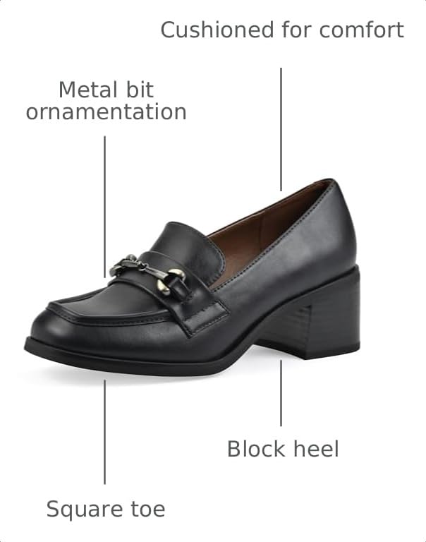 Image of WHITE MOUNTAIN Women's Nacho Block Heel Loafer
