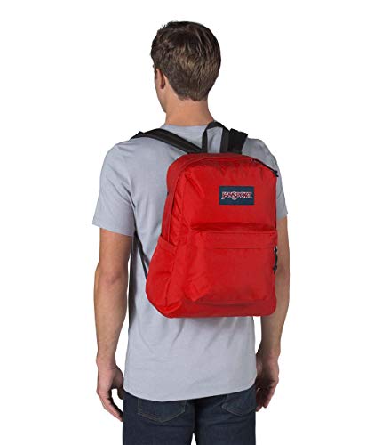 Image of JanSport Superbreak Backpack - Durable, Lightweight Premium Backpack, Red Tape