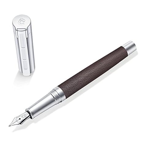 STAEDTLER Initium Corium Fountain Pen, Leather, Brown, EF, 9PC137EF Cover