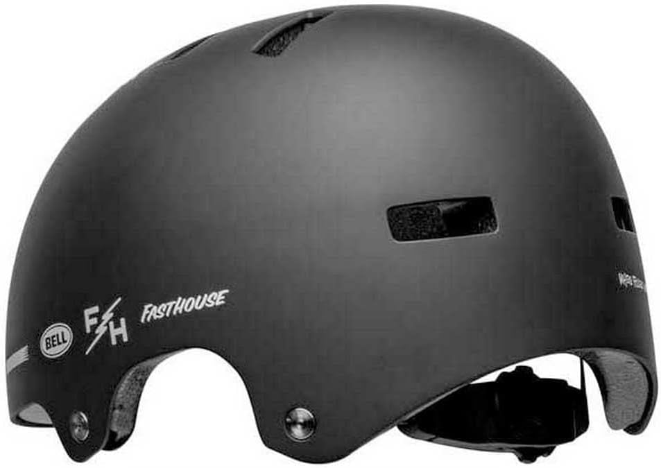 Bell Local BMX/Skate Helmet 2023: Fasthouse Matte Black/White S 51-55cm
