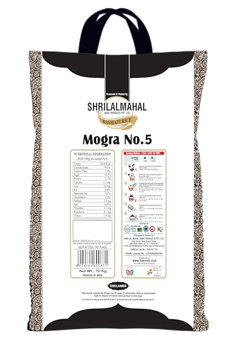Image of SHRILALMAHAL Basmati Rice Mogra No-5 Broken, 10 Kg