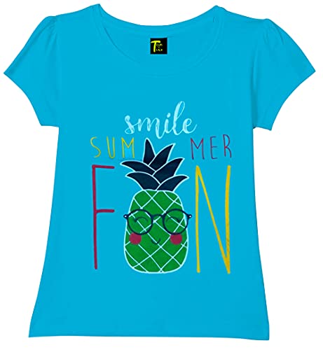 Image of Tom & Tina Regular Fit Girls T-Shirts - Pack of 5, Multi-Colored (Tshrt-0173)