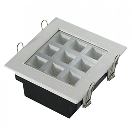 PROYECCION LED ECOLUXFOCO EMPOTRABLE TECHO EC1174 9W 650LUM.FRIA.