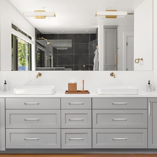 Image of Ravinte Brushed Nickel Cabinet Handles Arch Pulls 6-1 /4 Inch 30 Pack | Square Foot Arch Pulls, Solid Zinc Alloy, Easy Install, Modern Design, Screws Provided, for Drawers & Cupboards