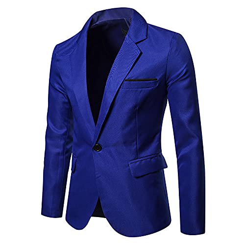 Men's Single Breasted Blazer Slim Fit Notch Lapel Suit Jackets with Pockets Business Casual Work Office Sports Coats3