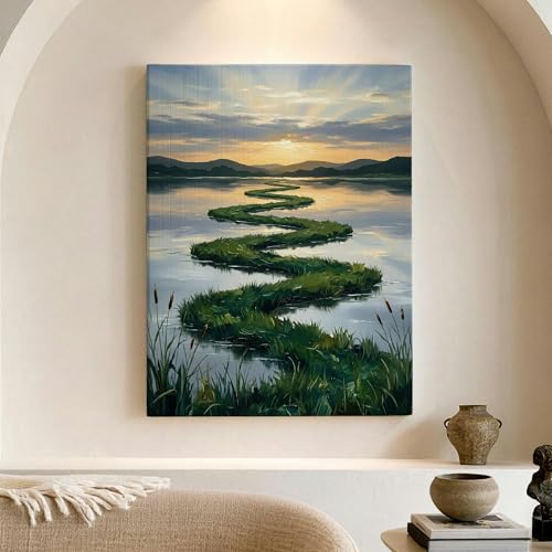 Lienzo decorativo Serene Nature para transformar tu sala de estar en un templo de paz