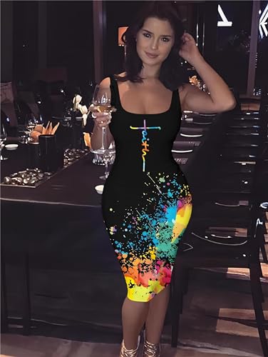 Image of Mrskoala Women Midi Tank Dresses Sexy Club Casual Dress Summer