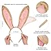 Funcredible Bunny Ears and Tail Set - Rabbit Costume Accessories - Bendable Rabbit Ears Headband, Tail and Bowtie for Kids, Women and Men - Bunny Costume Kit