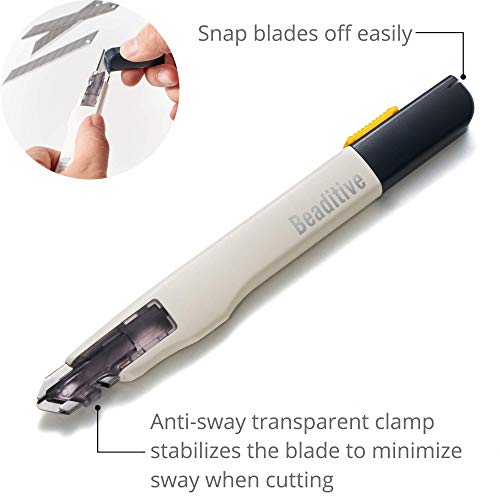 Beaditive High Precision Detail Craft Knife with 10 Blades - 30 Degree Blade Utility Knife - Art, Craft, Model Making - Thumbnail 3