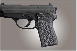 Hogue SIG Sauer P239 DA/SA Chain Link G10 Gun Grips, Damascus Black/Grey