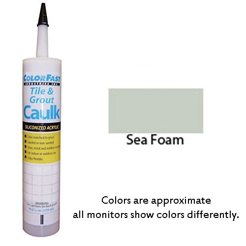 Color Fast Caulk Matched to Southern Grouts and Mortar Color Line (Sea Foam Unsanded/Smooth)