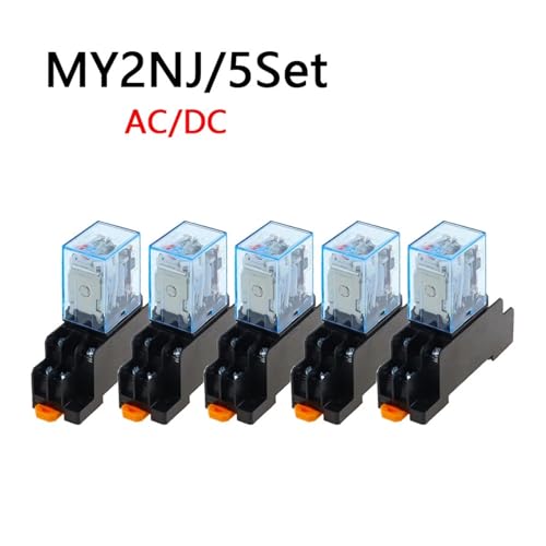 Relais DC 48 V 8 broches DPDT 5A MY2NJ HH52P socle PYF08A rail DIN