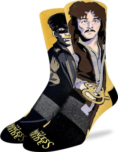 Good Luck Sock Mens The Princess Bride Westley & Inigo Montoya Socks Adult Shoe Size 8-13